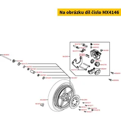 Kymco Bremsklötze = MB2581 MX4146