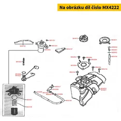 Kymco Benzinstandgeber, 4 Schrauben MX4222