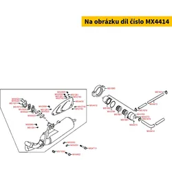 Kymco Schlauch f.Sekundärfilter Ansaugluft E2 MX4414