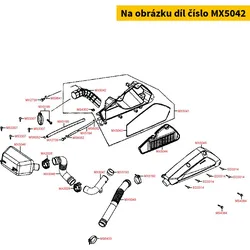 Kymco Schlauch Luftfilter zum Vergaser MX5042