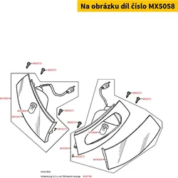 Kymco Blinkerglas vorne li. MX5058