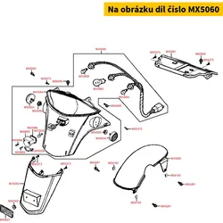 Kymco Radabdeckung hinten MX5060
