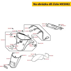 Kymco Kotflügel hinten Unterteil MX5062