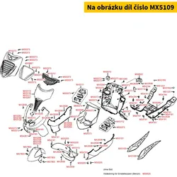 Kymco Kotflügel vorne rotbraun MX5109