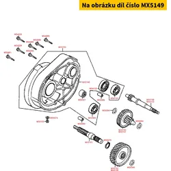 Kymco Getriebeeingangswelle 16 Zähne MX5149