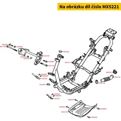 Kymco Halter li. f. Trittbrett MX5221