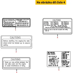 Kymco Aufkleber ( Hinweis Reifen ) MX5238
