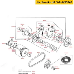Kymco Variomatikplatte (Stahl) = MS9415 MX5249
