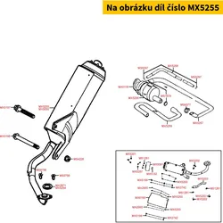 Kymco Auspuff kpl.mit Kat E2 MX5255