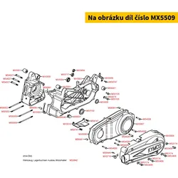 Kymco Halter f. Radabdeckung MX5509