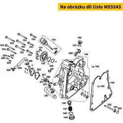 Kymco Gehäuse f. Wasserpumpe MX5543