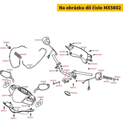 Kymco Gaszug (schliesser Seil) MX5602