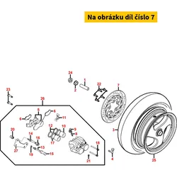 Kymco Bremsscheibe hi. 200mm MX5614