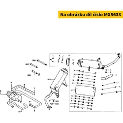 Kymco Auspuffblende Auspuffendstück chrom MX5633