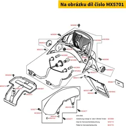 Kymco Kotflügel hinten ohne Rücklicht MX5701