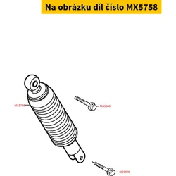 Kymco Federbein hinten (Feder silber) MX5758