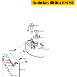 Kymco Tank f.2-Takt Öl MX5766