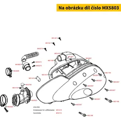 Kymco Ansaugsystem ( Lufteinlass mit Schlauch) MX5803