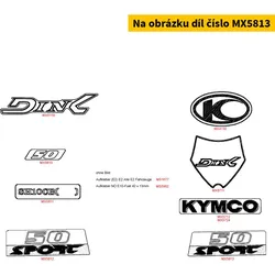Kymco Aufkleber(50 Sport)li. MX5813