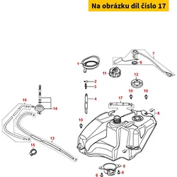 Kymco Schlauch f. Entlüftung Tank MX6062
