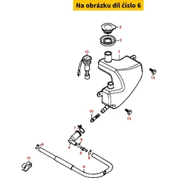 Kymco Schlauch Öltank zu Ölpumpe MX6066