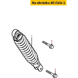 Kymco Federbein hinten silber MX6087