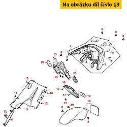 Kymco Kotflügel hinten Oberteil MX6100