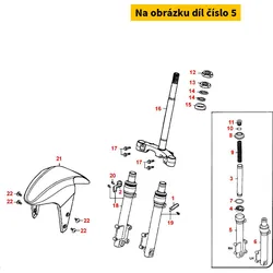 Kymco Tauchrohr re. MX6166