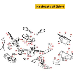 Kymco Bremszug hi. kpl. MX6230
