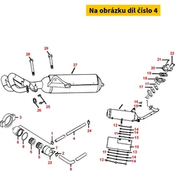 Kymco Schlauch f. Luftzuführung Auspuff E2 MX6319
