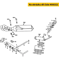Kymco Gehäuse f. Sekundärluft-Membrane E2 MX6322