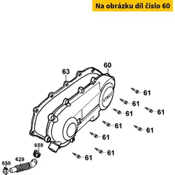 Kymco Variomatikdeckel silber MX9004