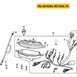 Kymco Tachometer mit Kabelbaum (D408) MX9009