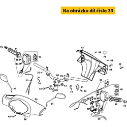 Kymco Gaszug zweiteilig m. Zug f. Ölpumpe MX9013
