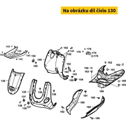 Kymco Abdeckung Front silber MX9018