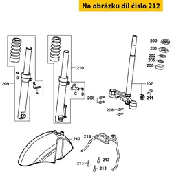 Kymco Kotflügel vo. silber MX9032