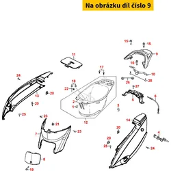 Kymco Gepäckträger silber MX9046