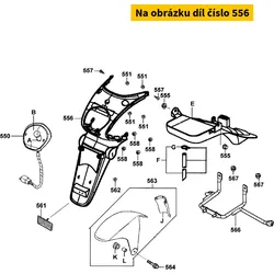 Kymco Kotflügel hinten MX9055