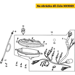 Kymco Kabelbaum f.Tachometer MX9069