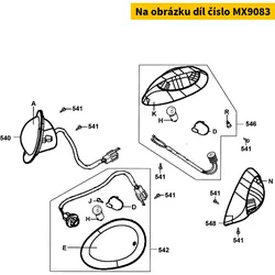 Kymco Blinkerglas vorne li. (Klarglas) MX9083