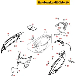 Kymco Halter f. Gepäckträger MX9545