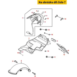 Kymco Kotflügel hinten MX9550