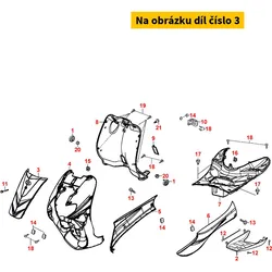 Kymco Abdeckung Front blau MX9556