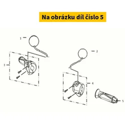 Super Soco Grip ,Left handle (brown) S30400-QSM-C00