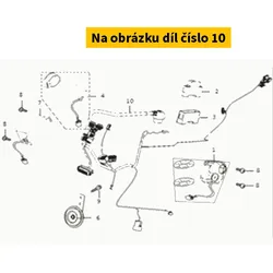 Super Soco Harness Wire. Round Socket S32100-QSM-A510