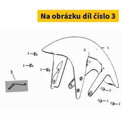 Super Soco Front Brake Hose Guide Hook S45157-QSM-C00
