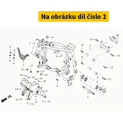 Super Soco Sub Frame Body Comp With Rear Lic. Plate S50200-QSM-A600