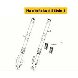 Super Soco Front Right Shock Absorber (Gold) S51400-QSM-F01-WY02A