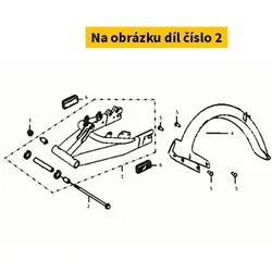 Super Soco Bolt.Swingarm Pivot S52101-QSM-A00