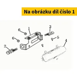 Super Soco Rear Turn Signal Holder S52156-TGF-AA0